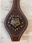 Floral Pentagon Concho copper 1 1/2